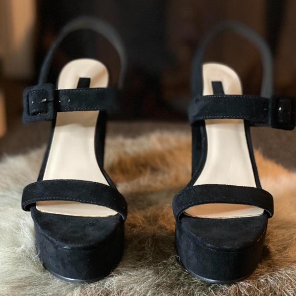 Fashion Nova Women's Black Courts